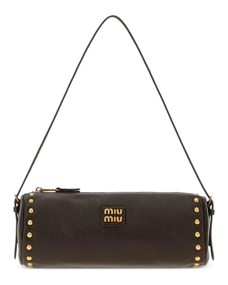 Miu Miu Mini-Tasche aus Leder - Braun Braun