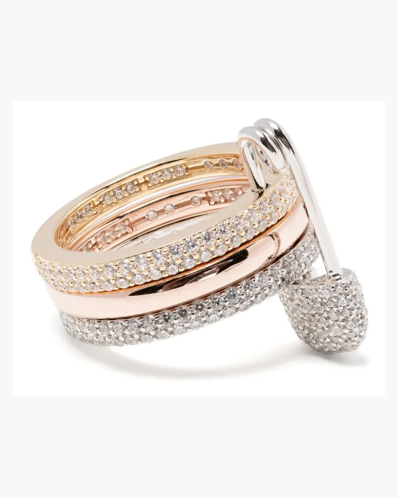 APM Monaco Ring mit Sicherheitsnadel-Motiv - Silber Silber