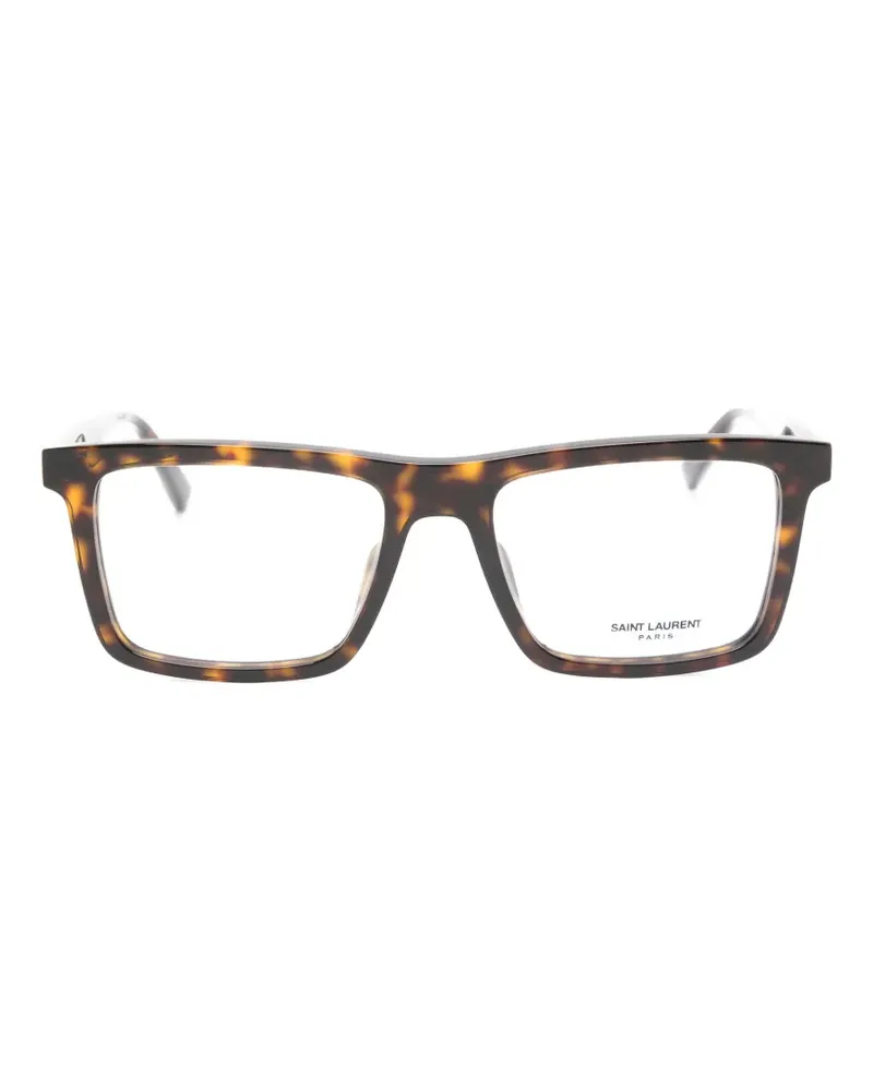 Saint Laurent SL906 rectangle-frame glasses - Braun Braun