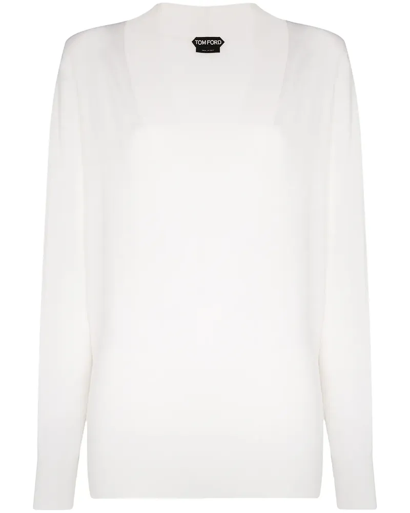 Tom Ford Pullover mit V-Ausschnitt - Weiß Weiß