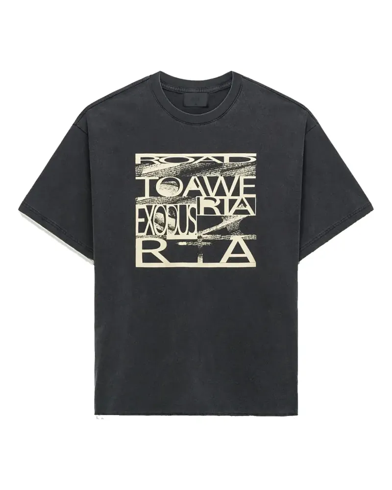 RTA Elian graphic-print T-shirt - Grau Grau