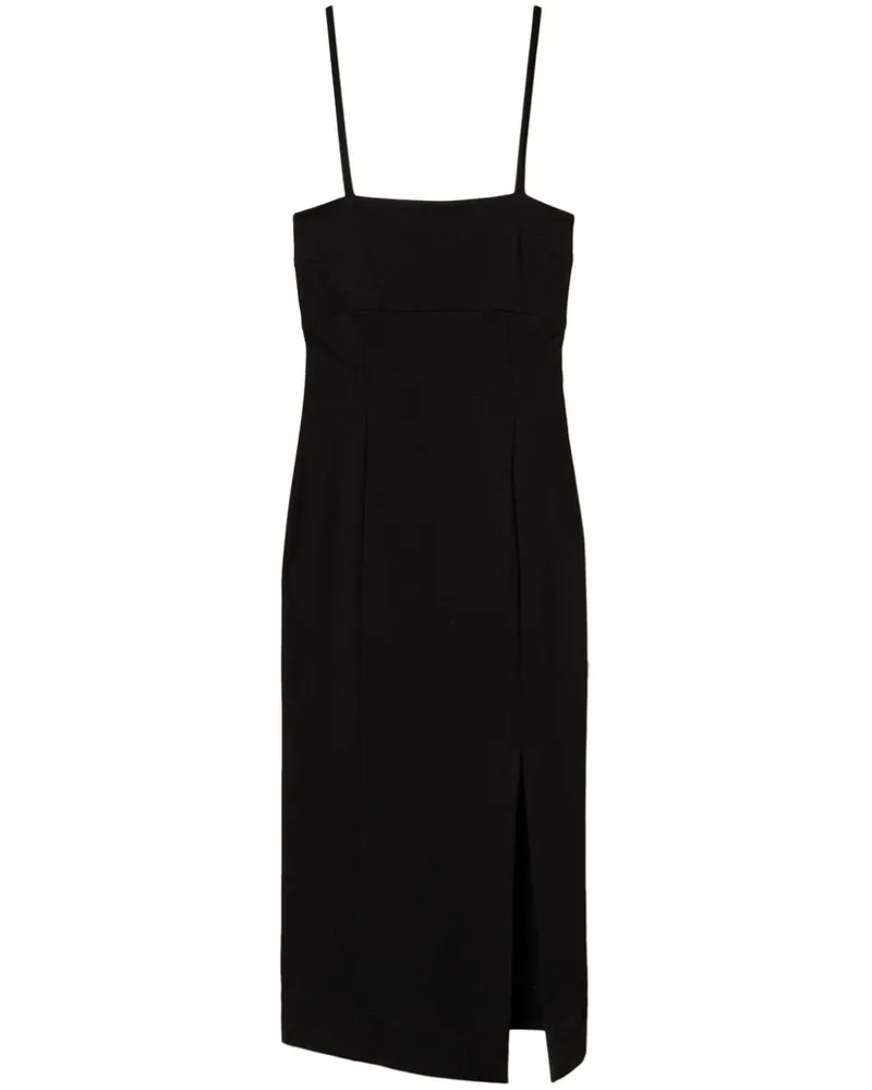 Twin-Set Kleid mit Schlitz - Schwarz Schwarz