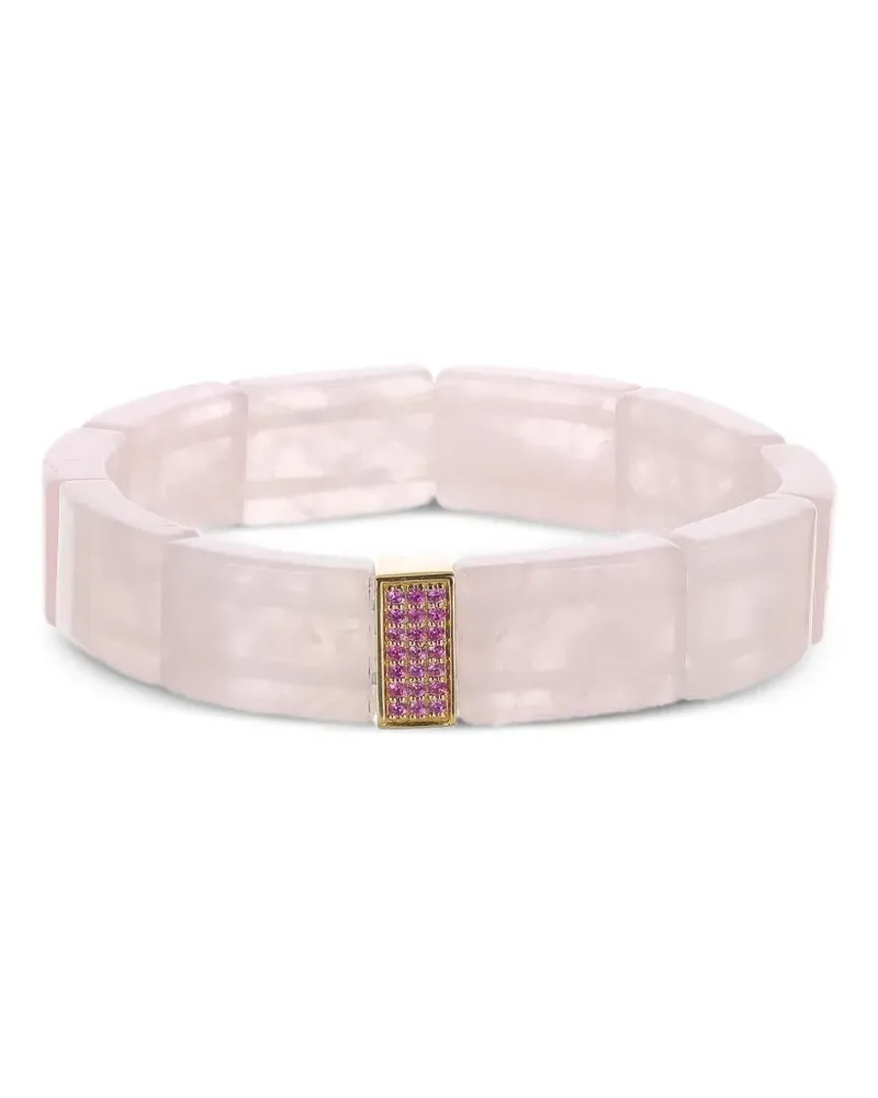Sydney Evan pink sapphire rose quartz bracelet - Rosa Rosa