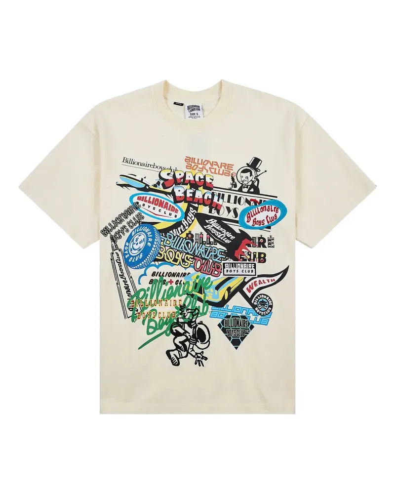 Billionaire Boys Club T-Shirt mit grafischem Print - Weiß Weiß