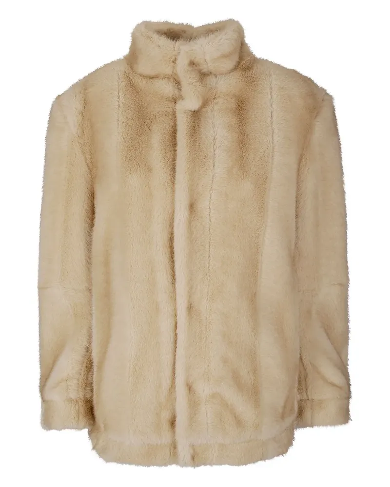 Maison Margiela faux-fur jacket - Nude Nude