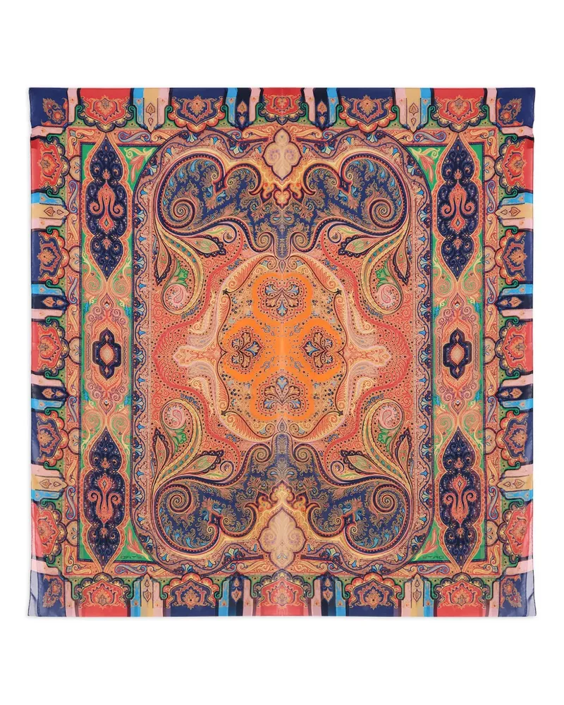 Etro silk scarf - Orange Orange