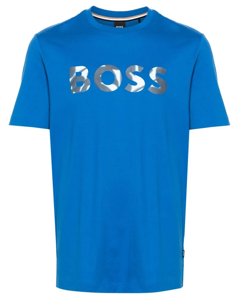 HUGO BOSS T-Shirt mit Logo-Print - Blau Blau