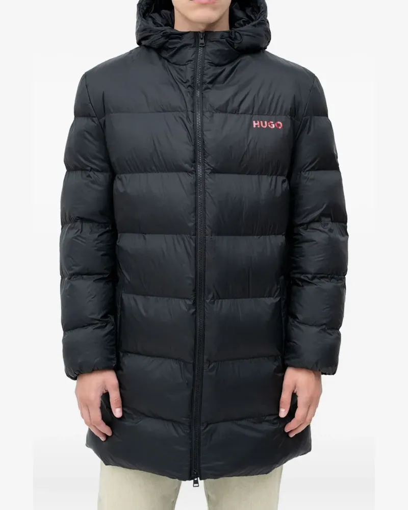 HUGO BOSS hooded padded jacket - Schwarz Schwarz