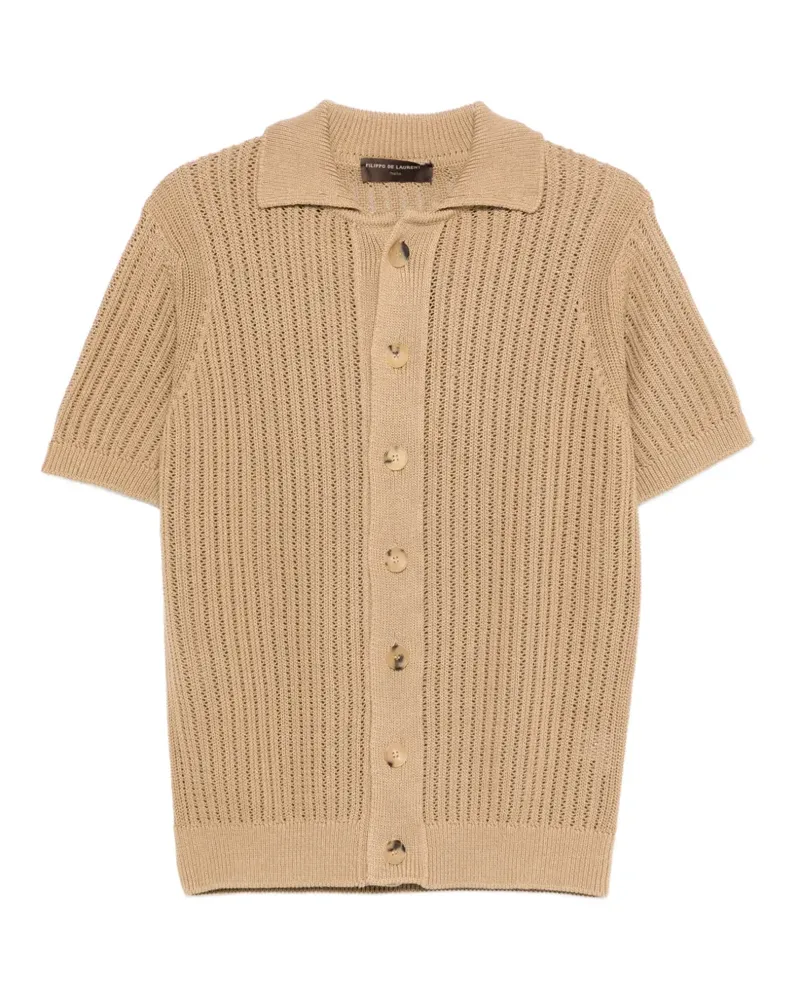 Filippo de Laurentiis buttoned knitted shirt - Nude Nude