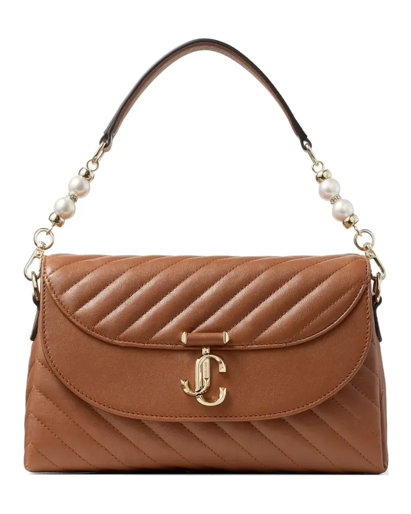 Jimmy Choo Curve quilted shoulder bag - Braun Braun