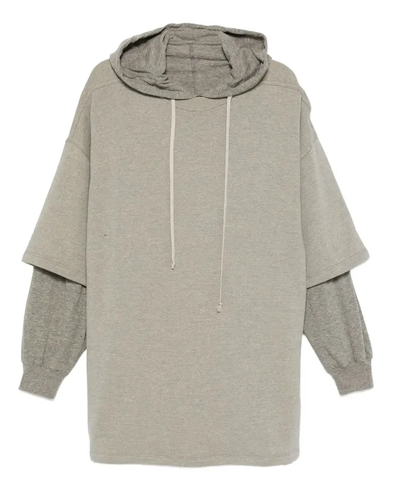 DRKSHDW by Rick Owens Hoodie im Layering-Look - Grau Grau