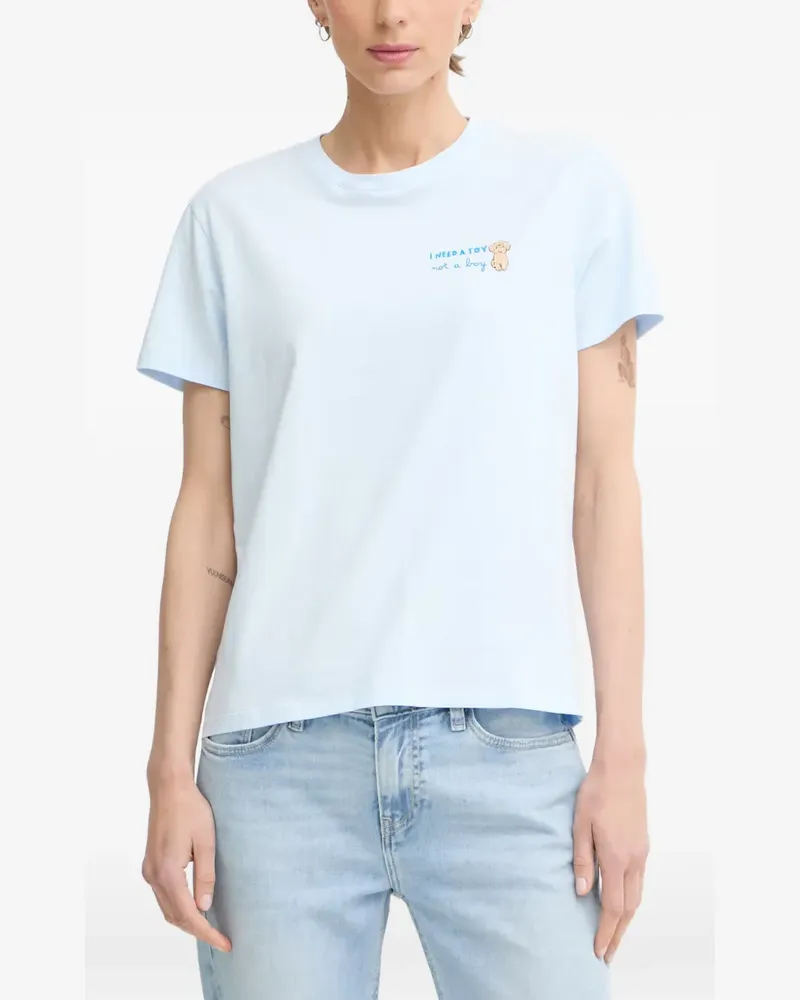 MC2 Saint Barth graphic-print crew-neck T-shirt - Blau Blau