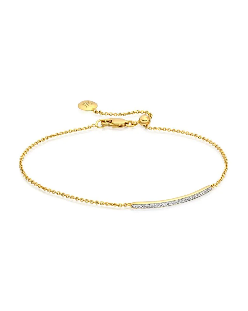 Monica Vinader Armband mit Diamanten - Gold Gold