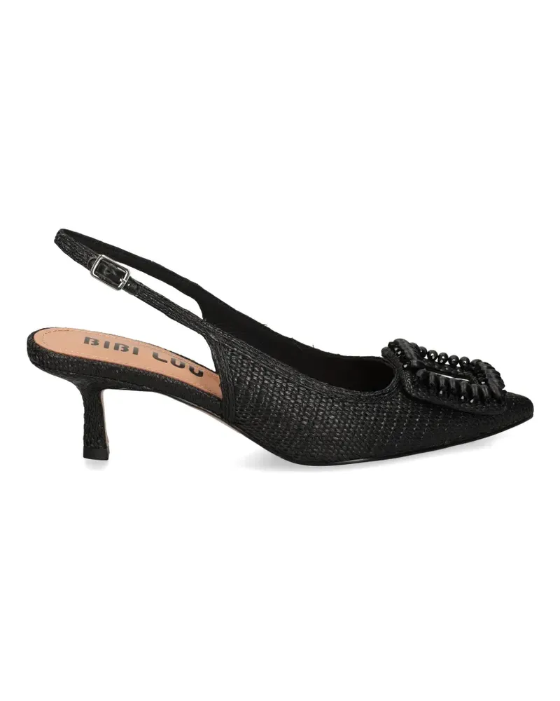 Bibi Lou beaded buckle pumps - Schwarz Schwarz