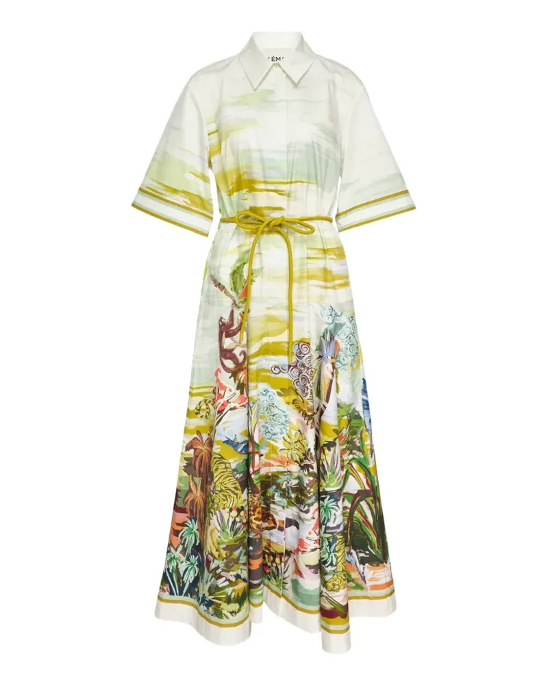 ALEMAIS Jungle Boogie midi dress - Nude Nude