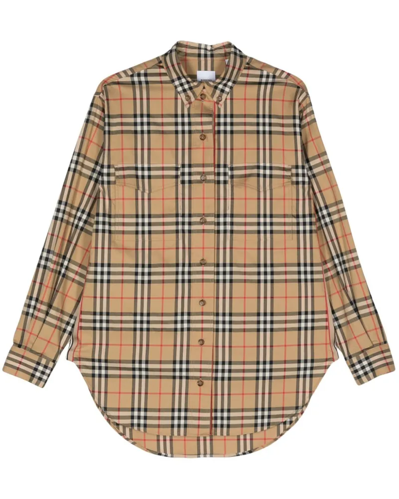 Burberry Hemd mit Vintage-Check - Braun Braun