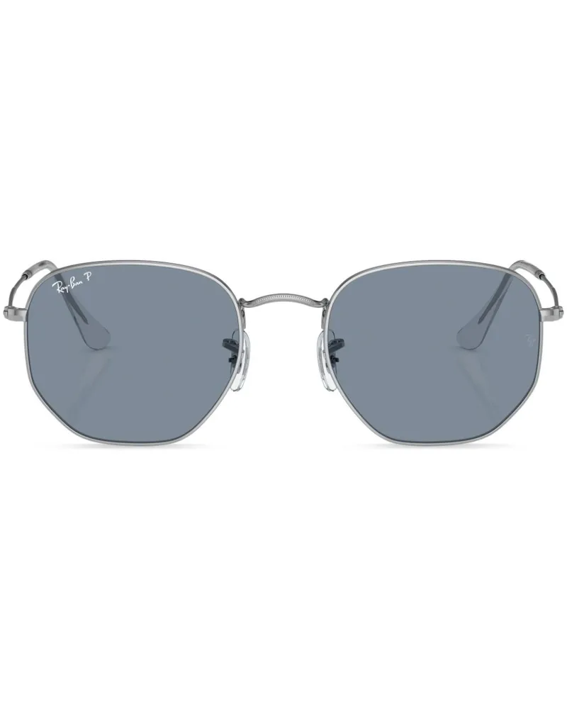 Ray Ban Hexagonal Flat Sonnenbrille - Silber Silber