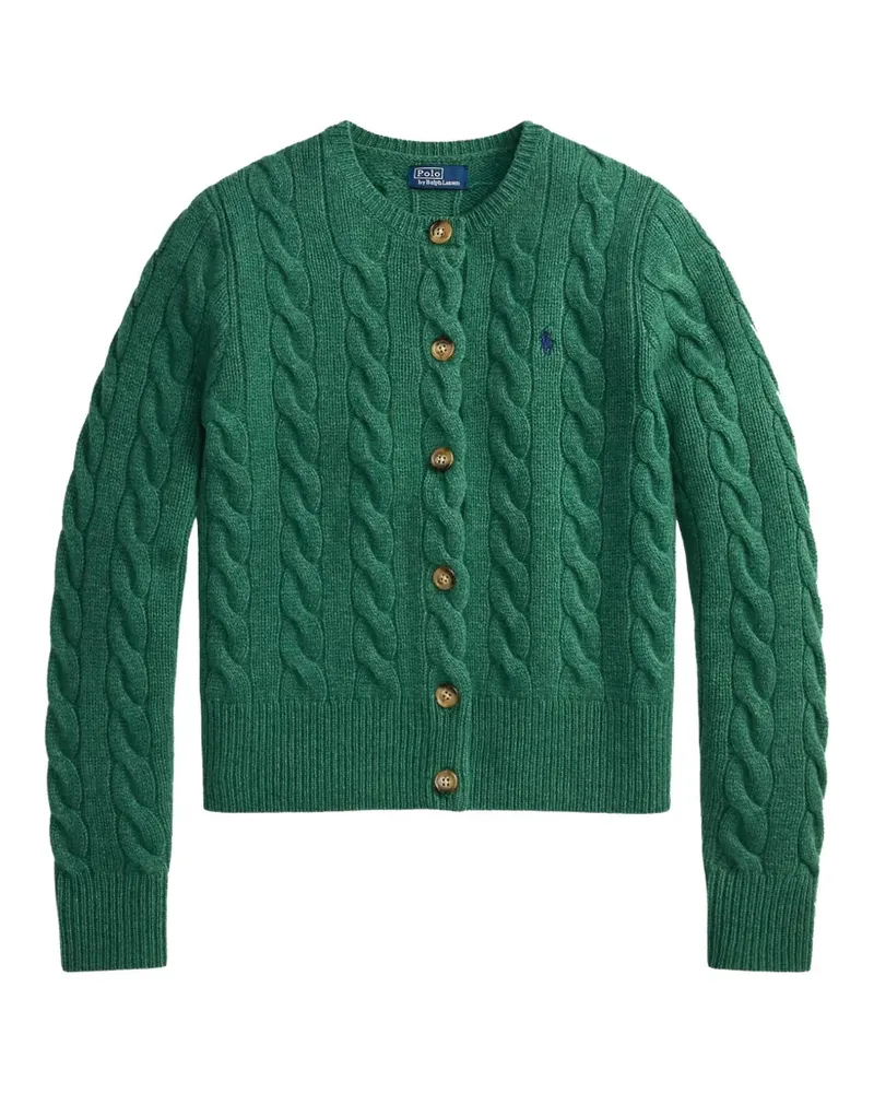 Ralph Lauren Cardigan mit Zopfmuster - Grün Grün