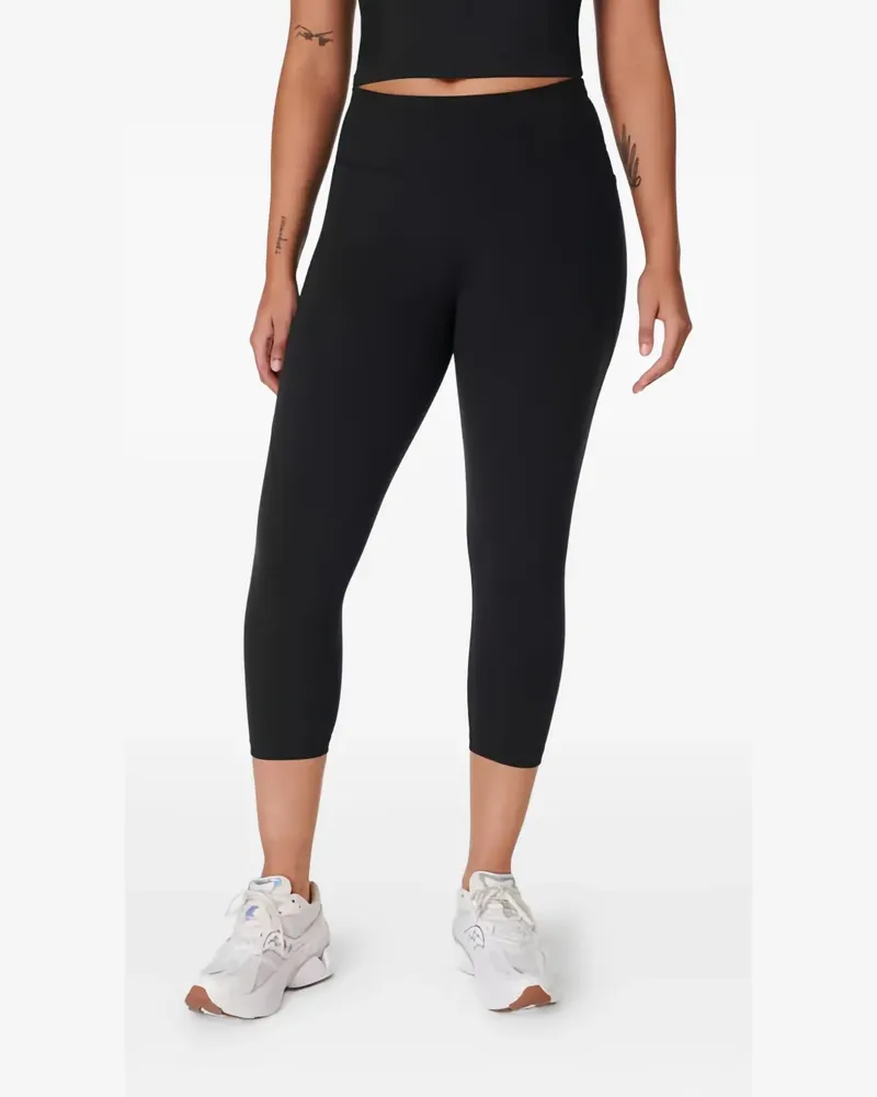 Sweaty Betty Cropped Sportleggings - Schwarz Schwarz