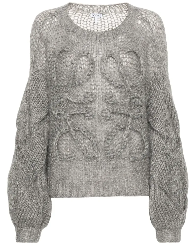 Loewe Pullover mit Logo-Stickerei - Grau Grau