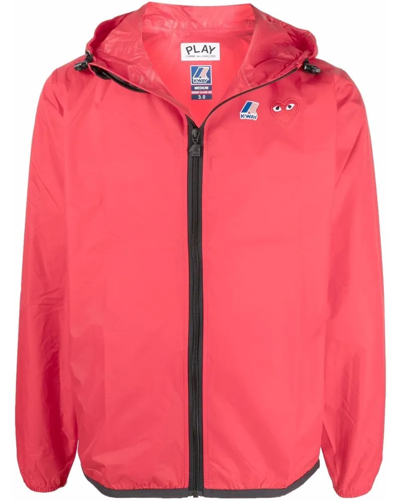 Comme des Garçons x K-Way Kapuzenjacke - Rot Rot