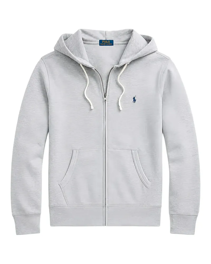 Ralph Lauren logo-embroidered zip-up hoodie - Grau Grau