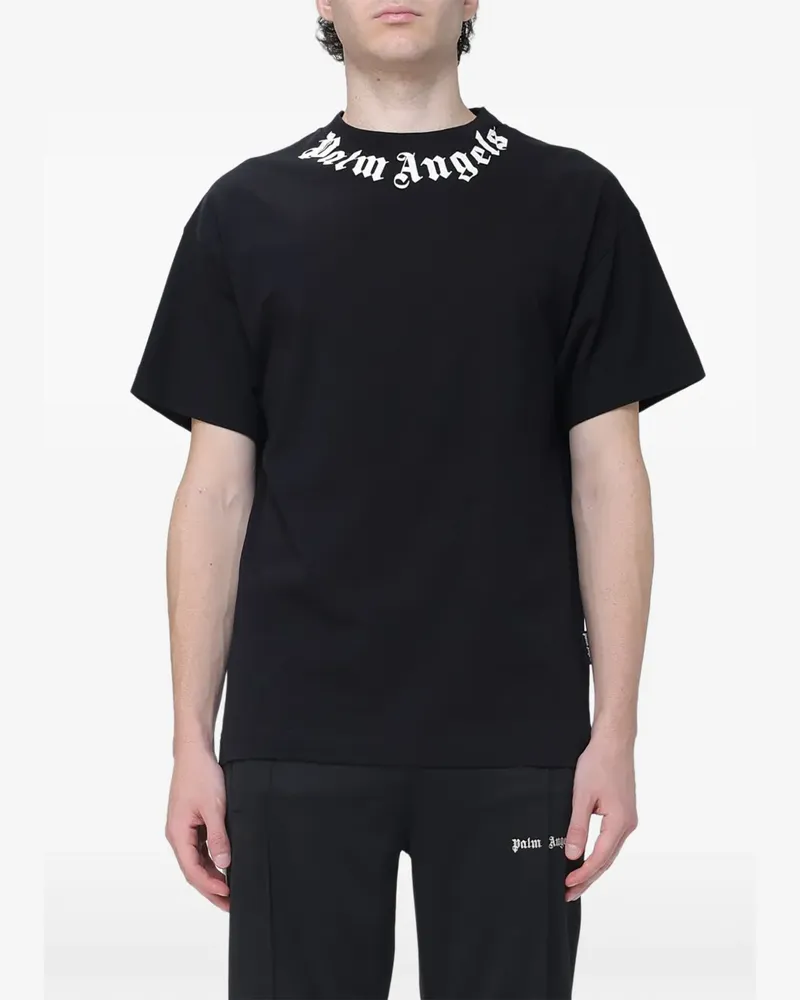 Palm Angels logo-print T-shirt - Schwarz Schwarz