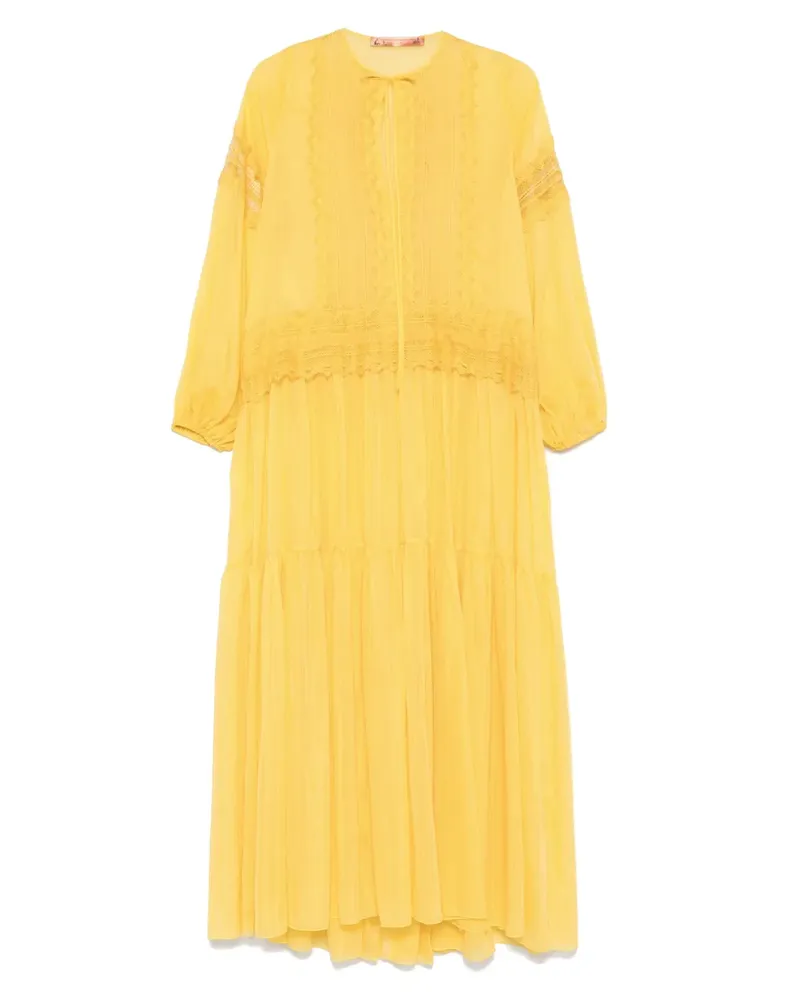 Ermanno Scervino Besticktes Maxikleid - Gelb Gelb