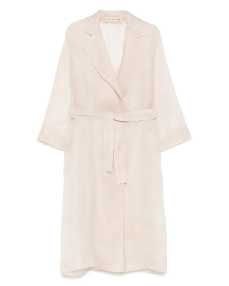 Blanca Semi-transparenter Trenchcoat - Nude Nude