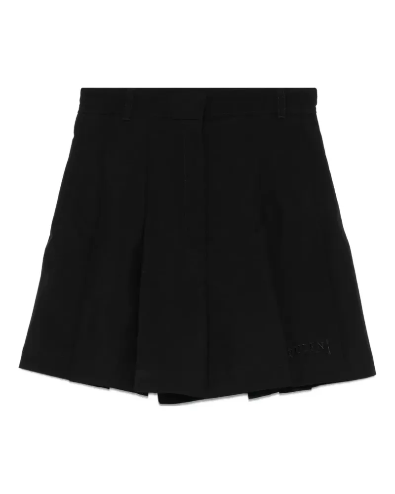 Alexander McQueen Shorts mit Falten - Schwarz Schwarz