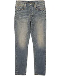 PURPLE BRAND Ausgeblichene Straight-Leg-Jeans Blau