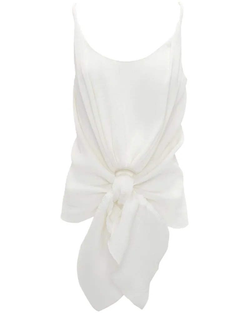 J.W.Anderson Tanktop mit Knoten - Weiß Weiß