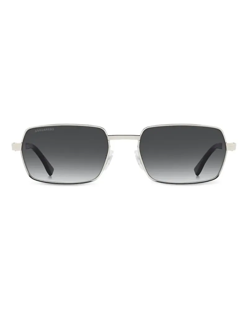 Dsquared2 Sonnenbrille mit eckigem Gestell - Silber Silber
