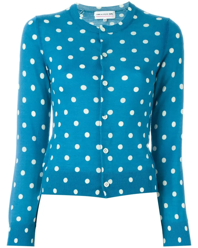 Comme des Garçons Gepunkteter Wollcardigan - Blau Blau