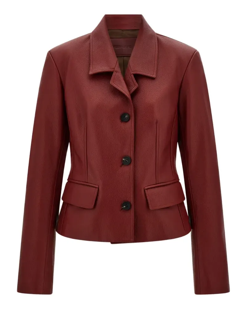Ferragamo Jacke aus Hirschleder - Rot Rot