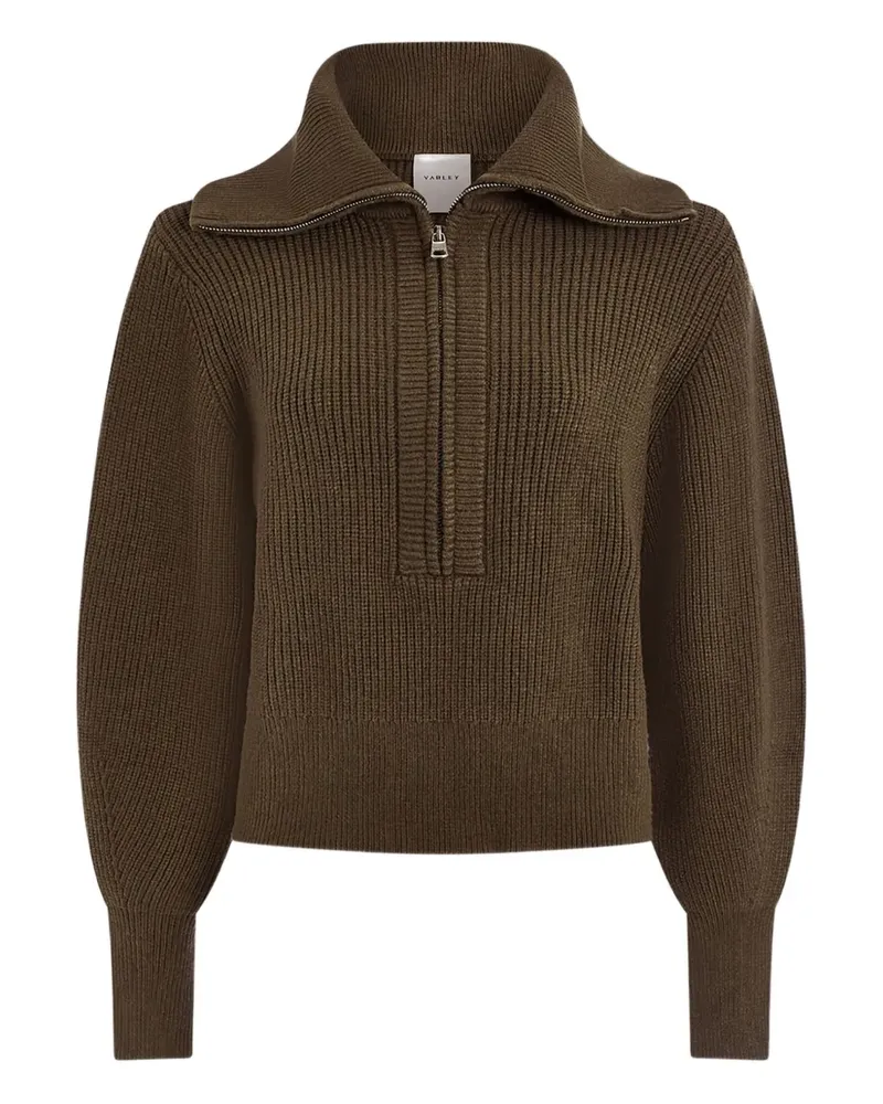 Varley Maura Pullover mit Reißverschluss - Braun Braun