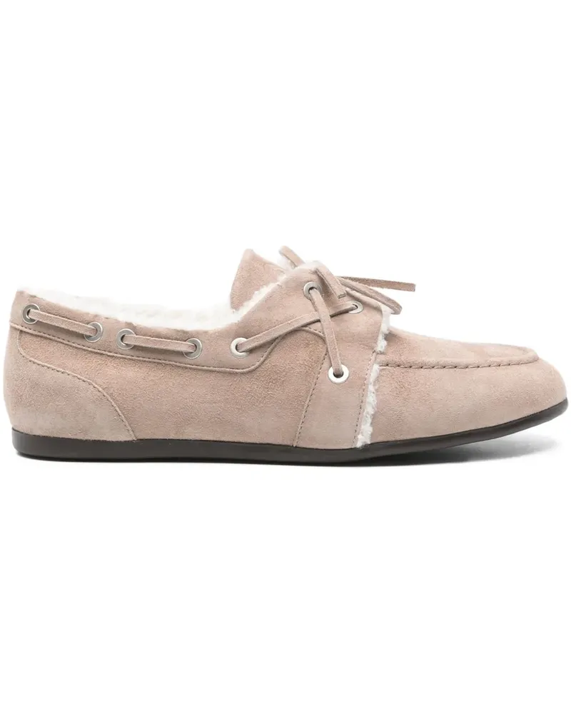 Peserico Loafer aus Wildleder - Nude Nude