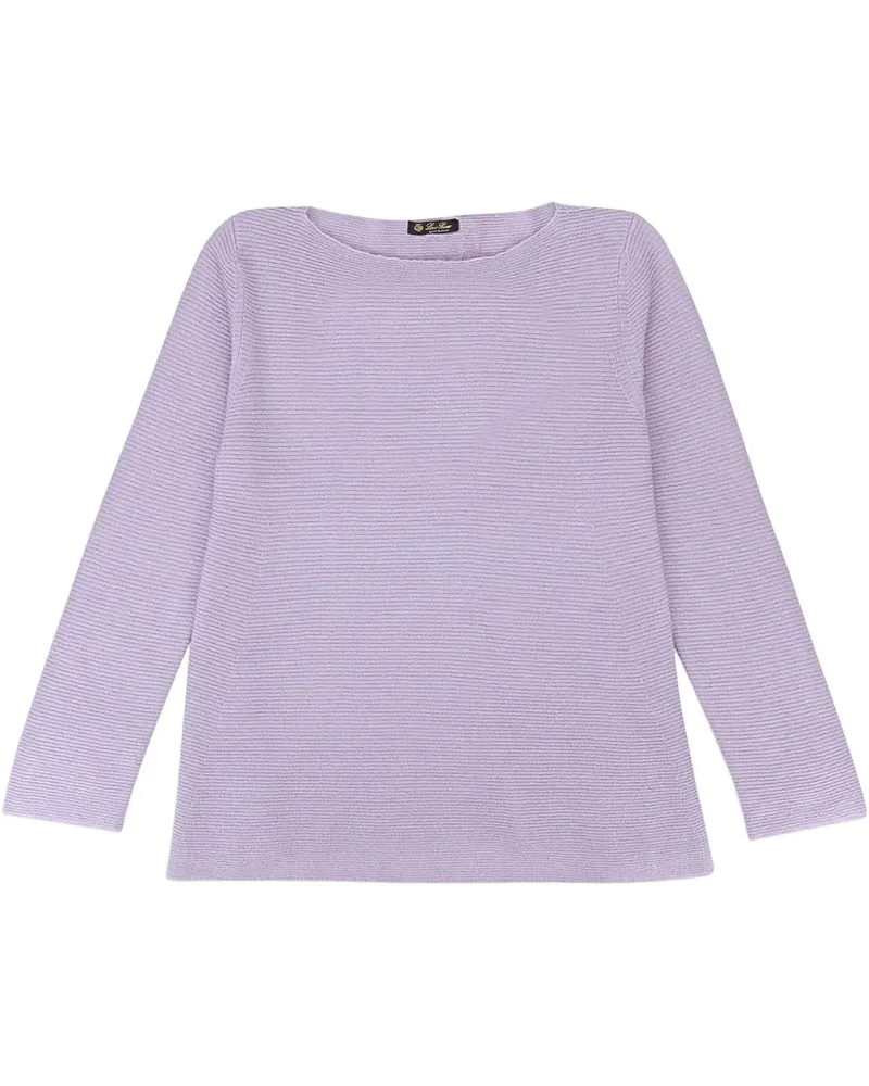 Loro Piana Pullover mit U-Boot-Ausschnitt - Violett Violett