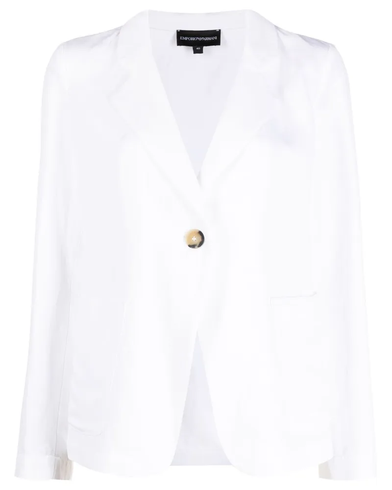 Emporio Armani Blazer mit Cut-Outs - Weiß Weiß