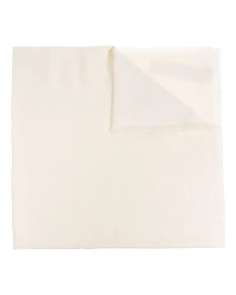 Max Mara Curvone Schal - Weiß Weiß
