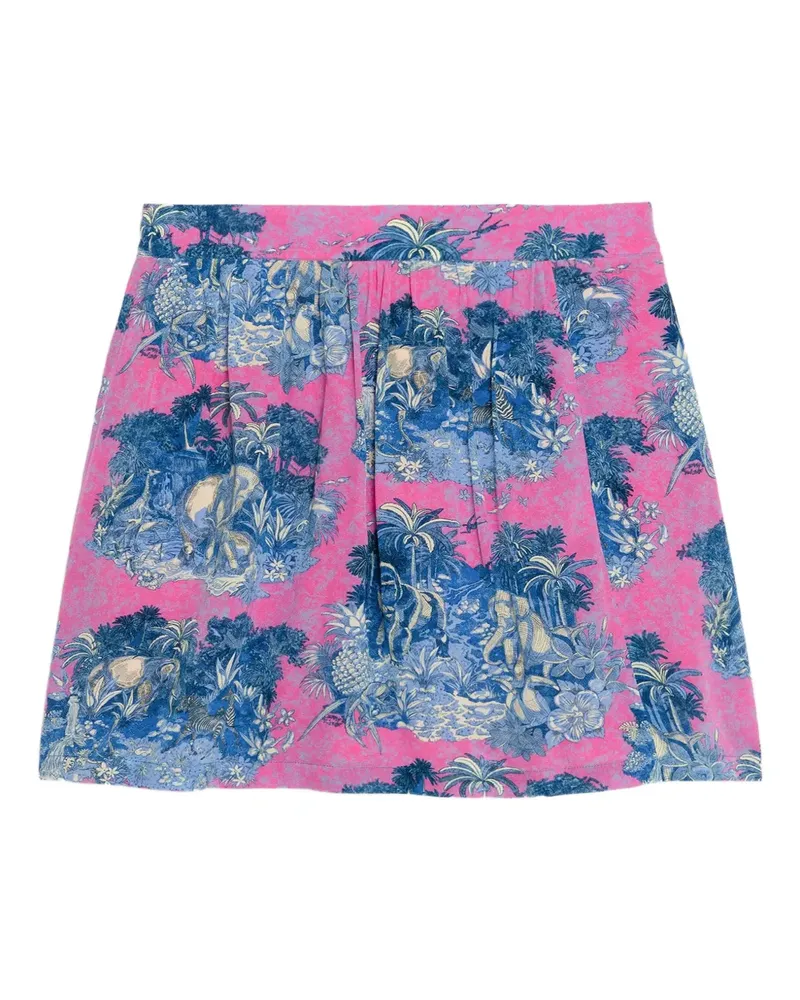 Zadig & Voltaire graphic-print midi skirt - Rosa Rosa