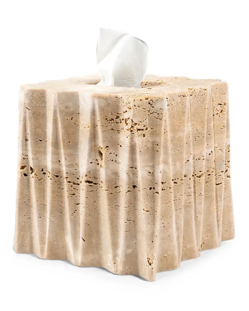 Editions Milano Fold stone tissue box - Nude Nude