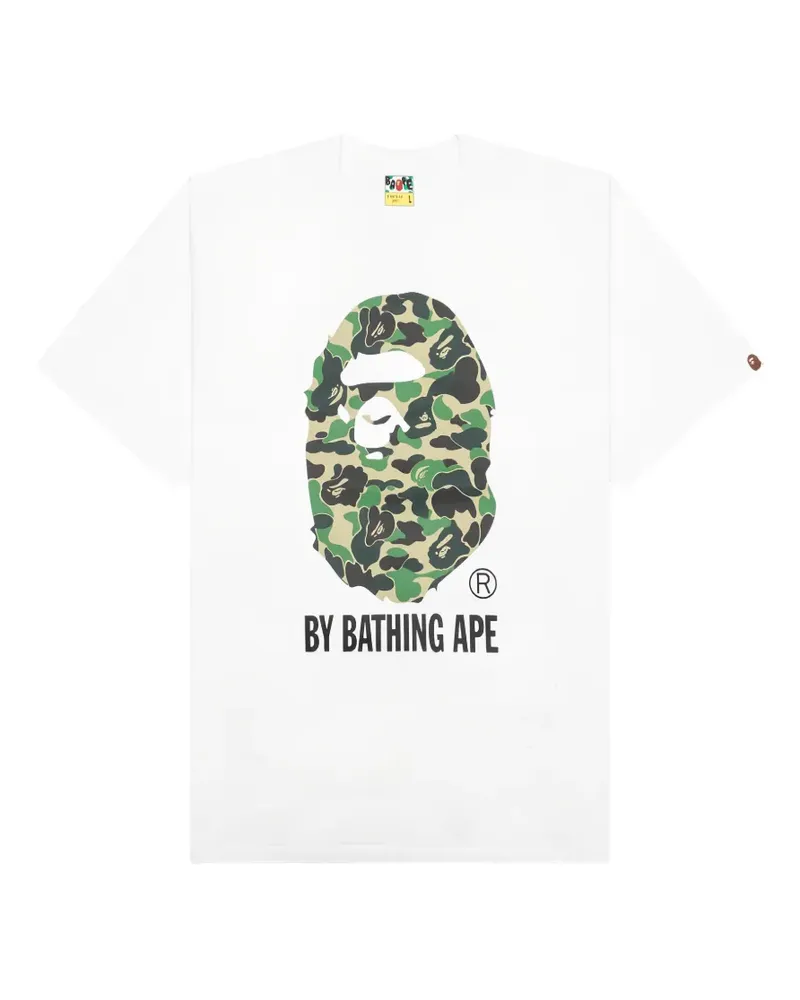 BAPE T-Shirt mit Logo-Patch - Weiß Weiß