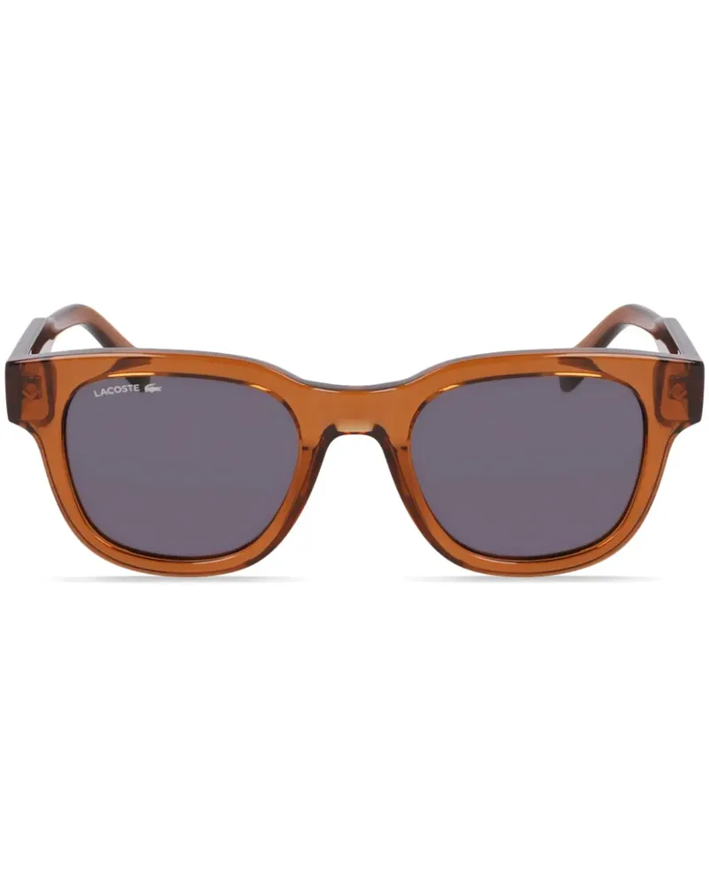 Lacoste Sonnenbrille mit Logo-Print - Braun Braun