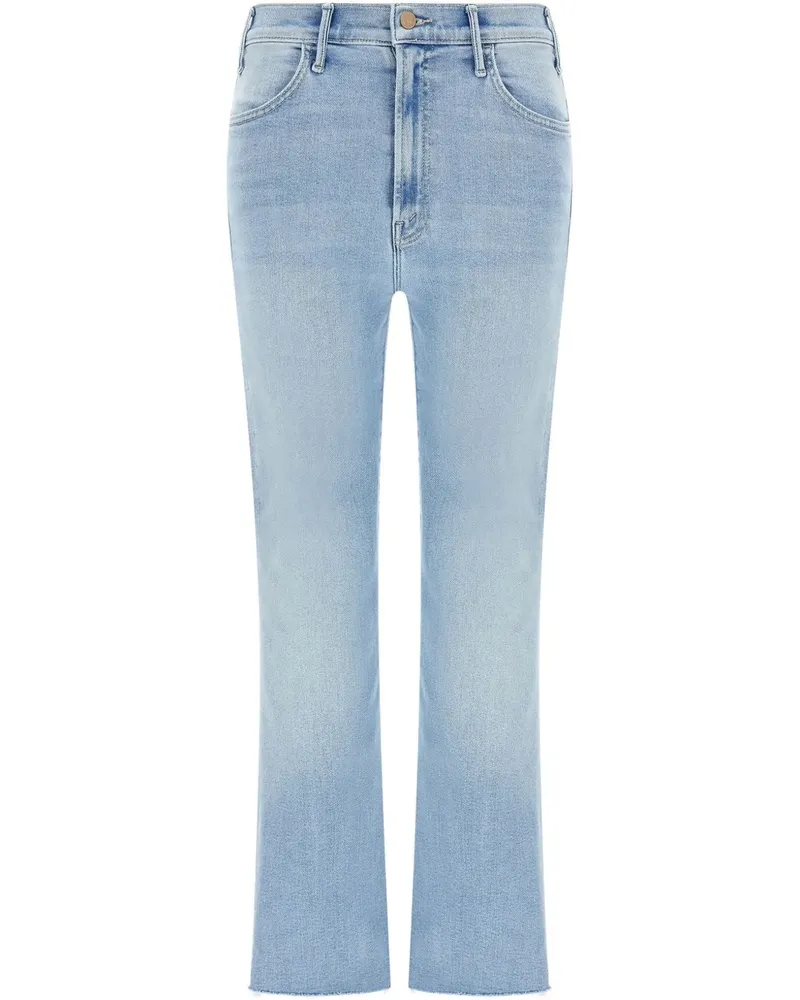 Mother The Hustler Jeans mit ausgefransten Kanten - Blau Blau