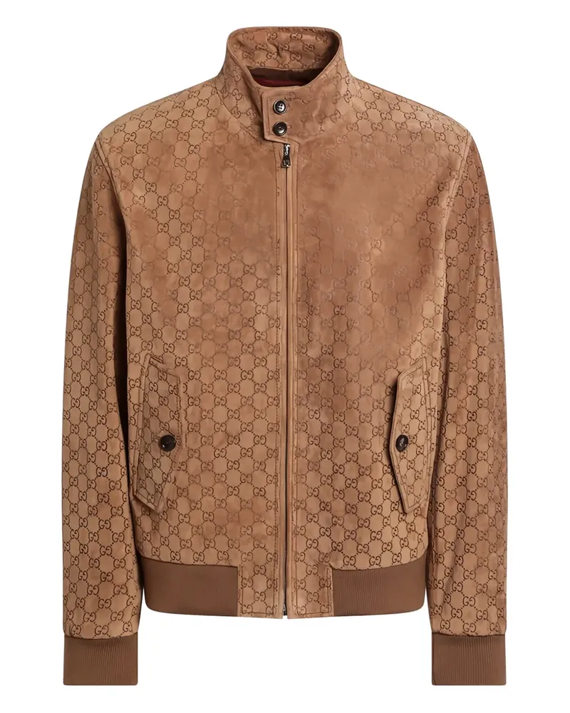 Gucci Bomberjacke mit GG-Prägung - Braun Braun