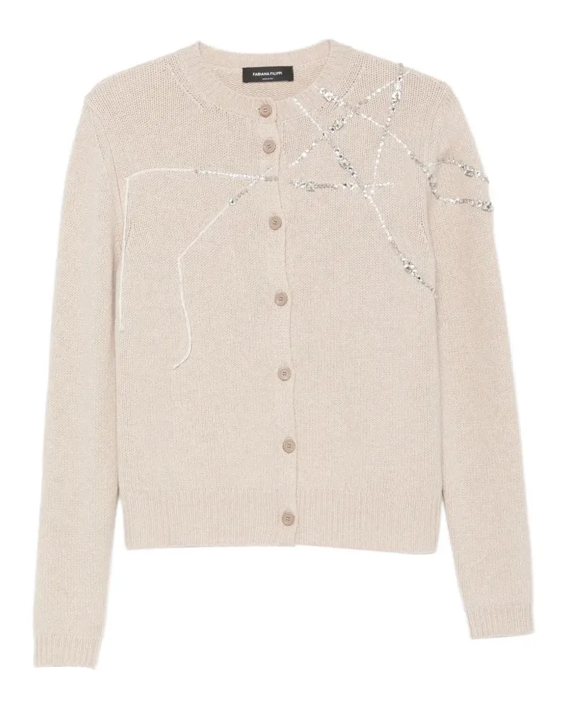 Fabiana Filippi Verzierter Cardigan - Nude Nude