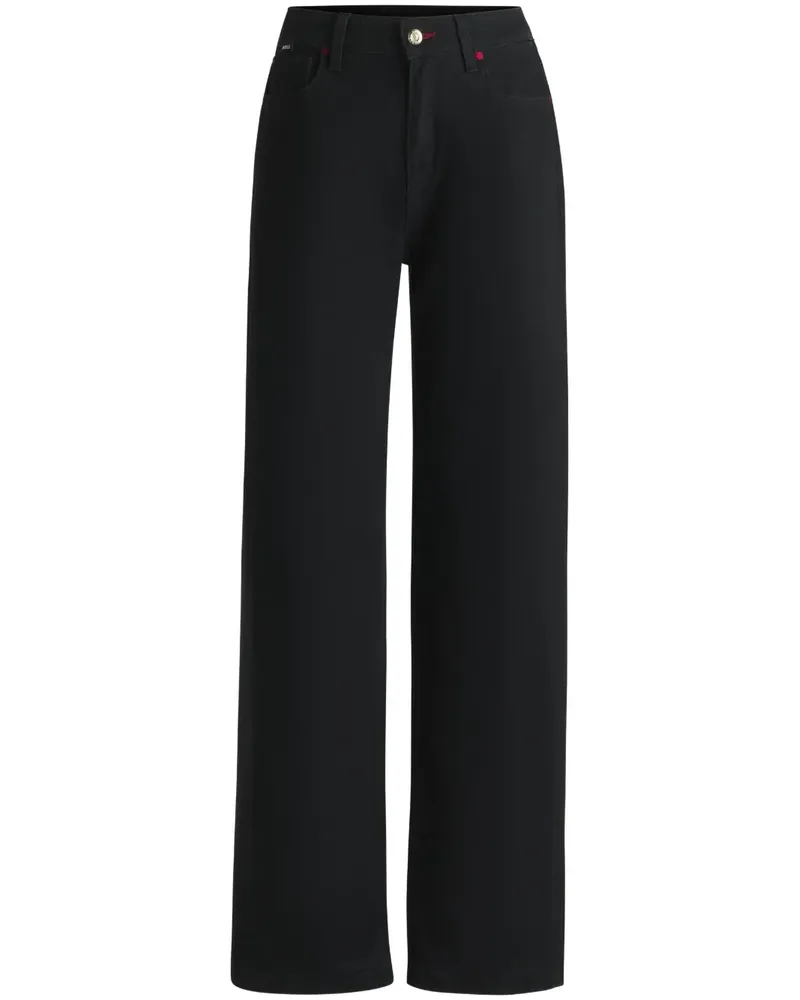 HUGO BOSS Jeans mit geradem Bein - Schwarz Schwarz