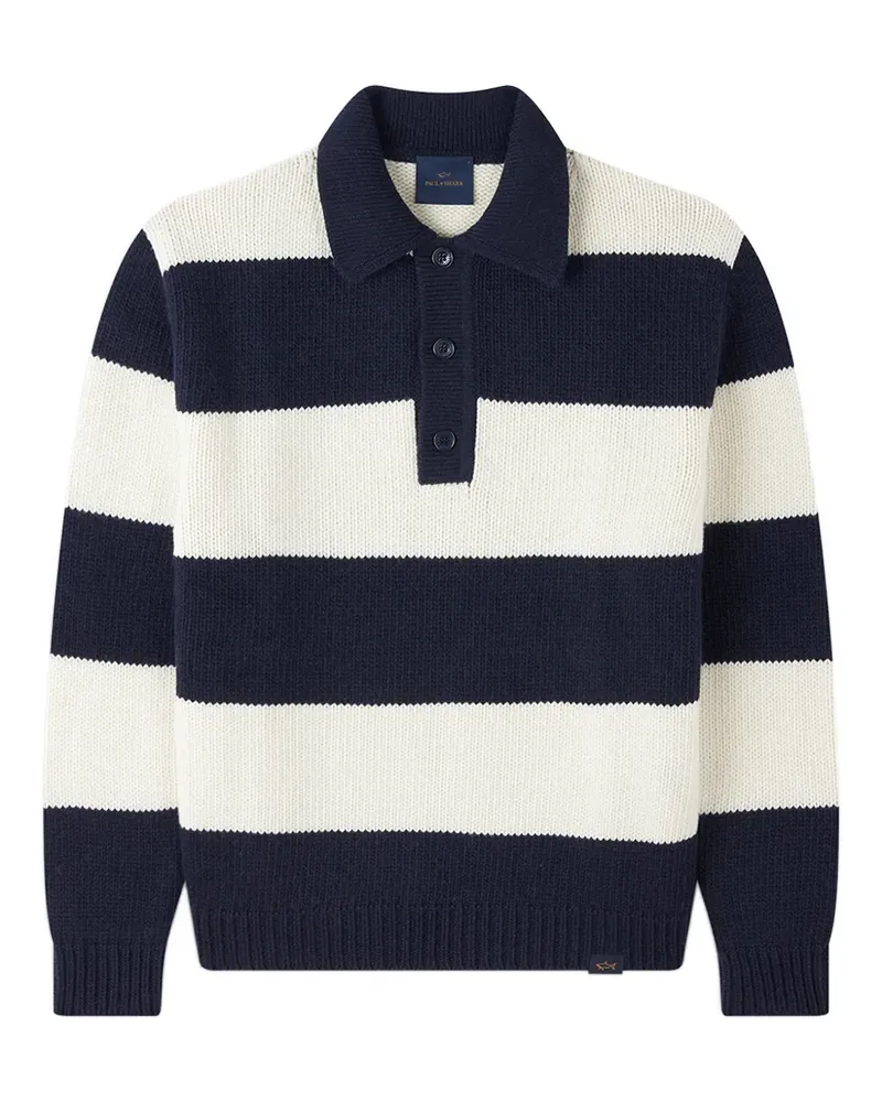 Paul & Shark striped polo shirt - Blau Blau