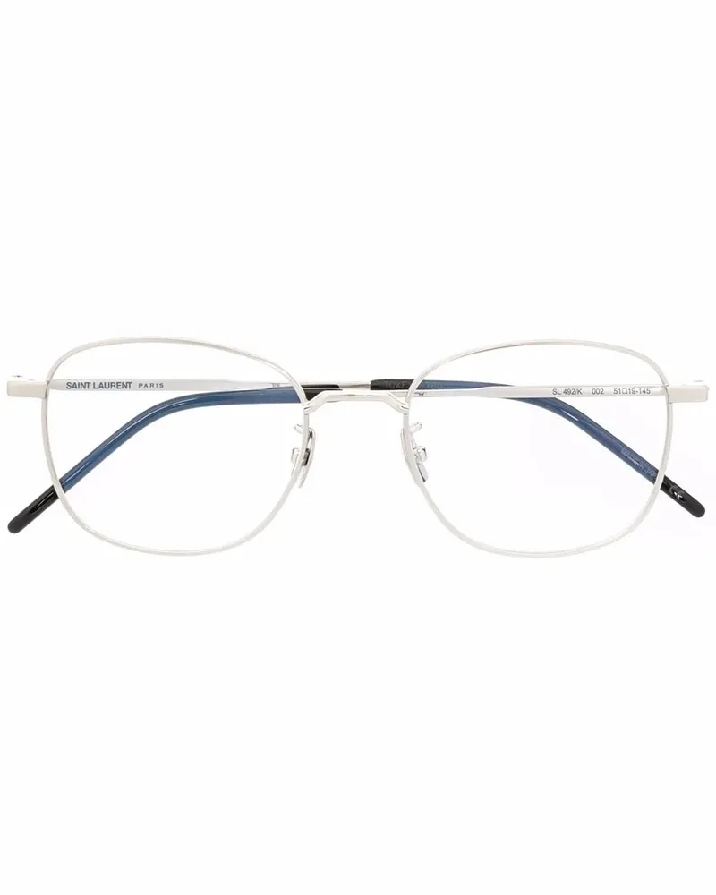 Saint Laurent Brille mit rundem Gestell - Silber Silber